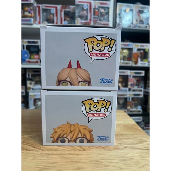 EXCLUSIVE Power Denji Chainsaw Man Funko Pops #1767 #1768 Anime Manga Animation - Picture 5 of 6
